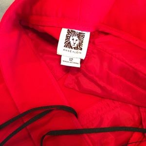 Ann Klein Bright Red Gorgeous Pants